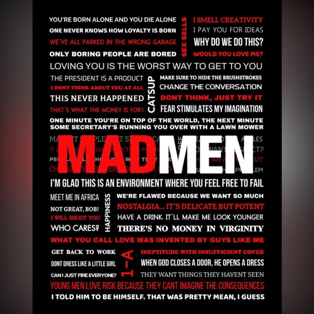 Mad Men Quotes Poster